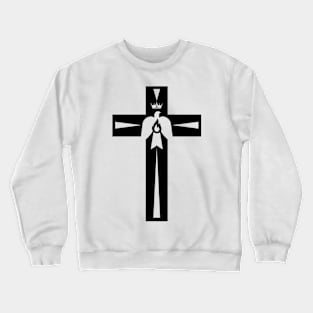 Christian cross and dove - a symbol of the Spirit Crewneck Sweatshirt